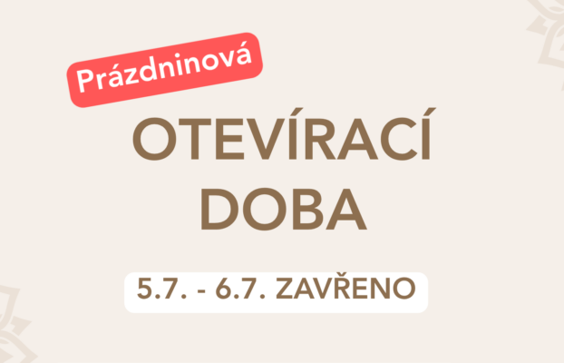 Prázdninová otevírací doba